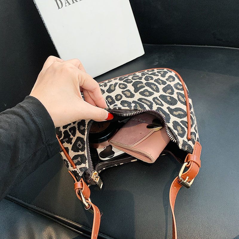 Jode Crossbody-handväska För Kvinnor - Brun Leopard