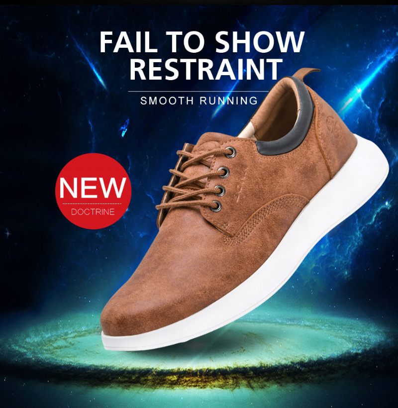 Joe Klassiska Sneaker För Män - Brun
