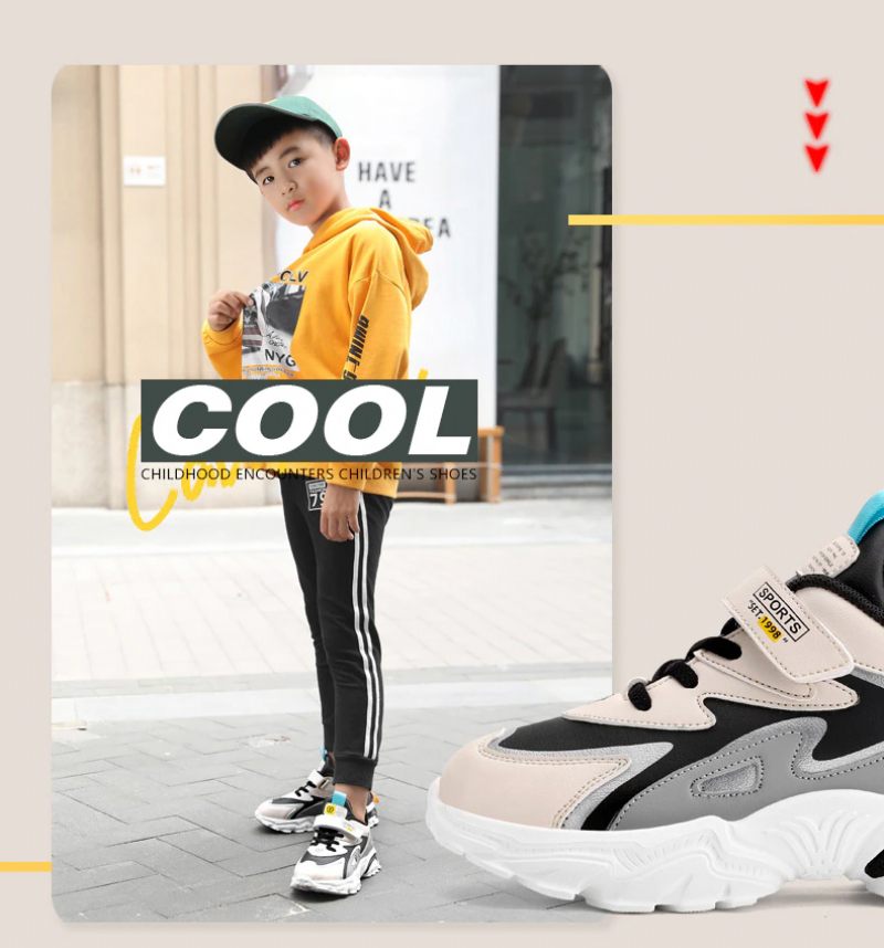 Joel Pojkar Mode Sneaker - Grå