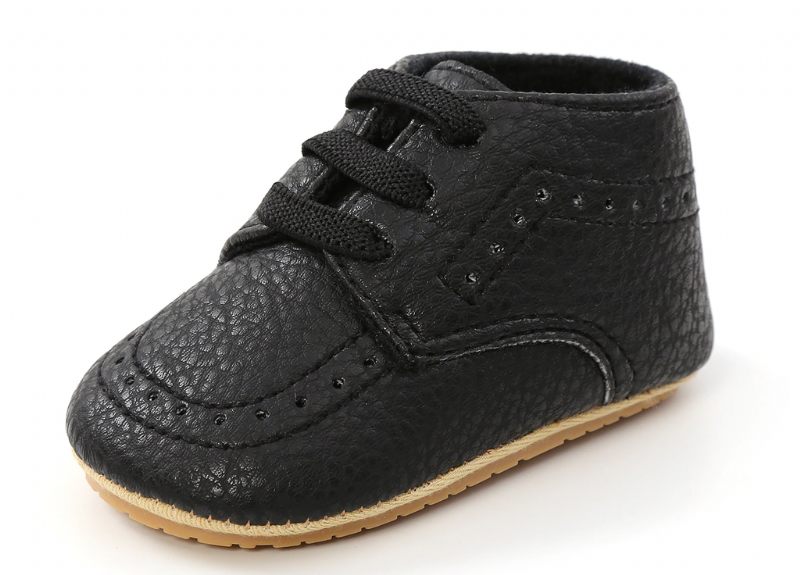 Jonas Unisex Platta Barnskor - Svart