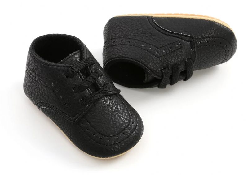 Jonas Unisex Platta Barnskor - Svart