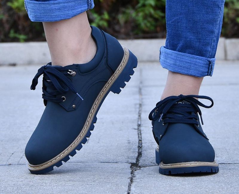 Josan Casual Oxfords För Män - Svart