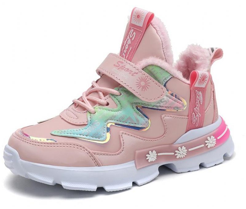 Josefina Varma Sneakers För Flickor - Rosa päls