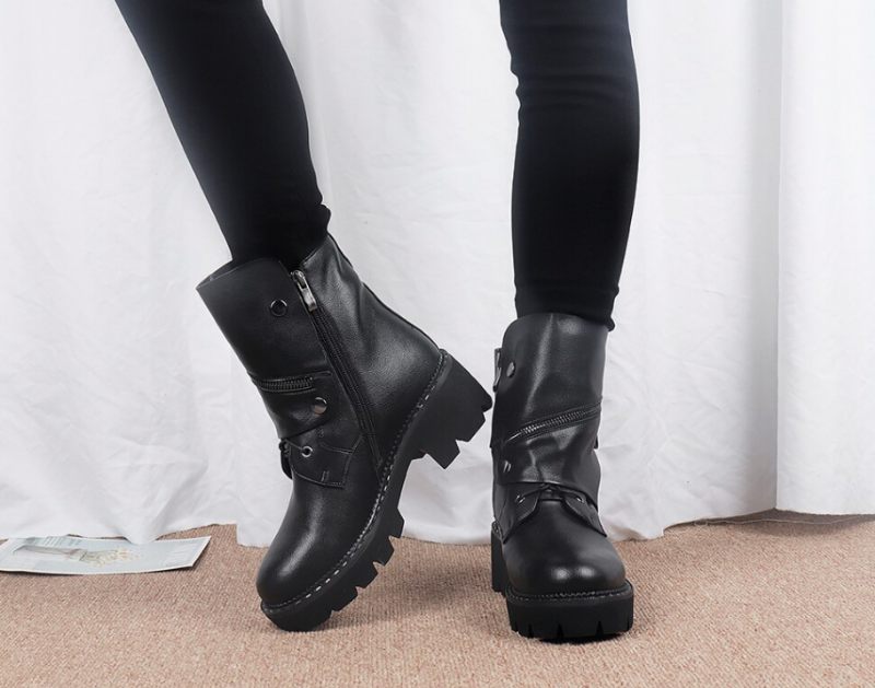 Juanita Boots Ankelhöjd - Kort plysch