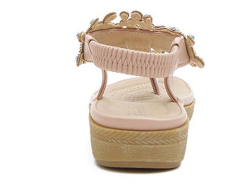 Julia Casual Sandal För Kvinnor Med Strass - Rosa