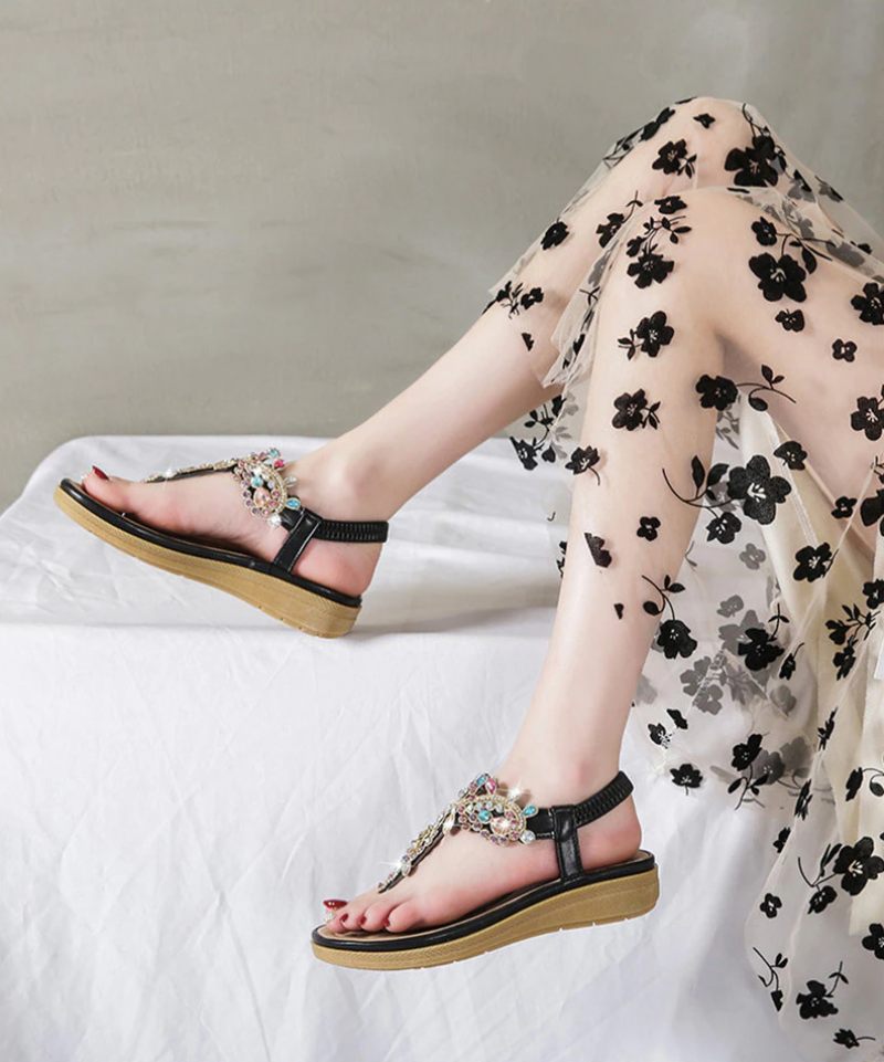 Julia Casual Sandal För Kvinnor Med Strass - Rosa