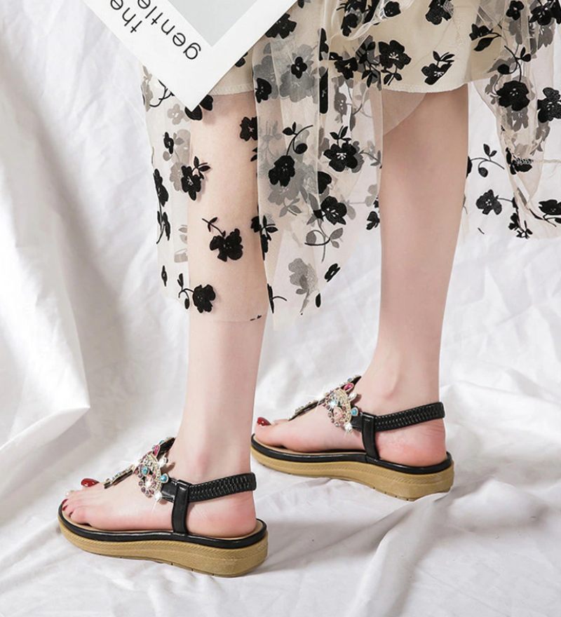 Julia Casual Sandal För Kvinnor Med Strass - Rosa