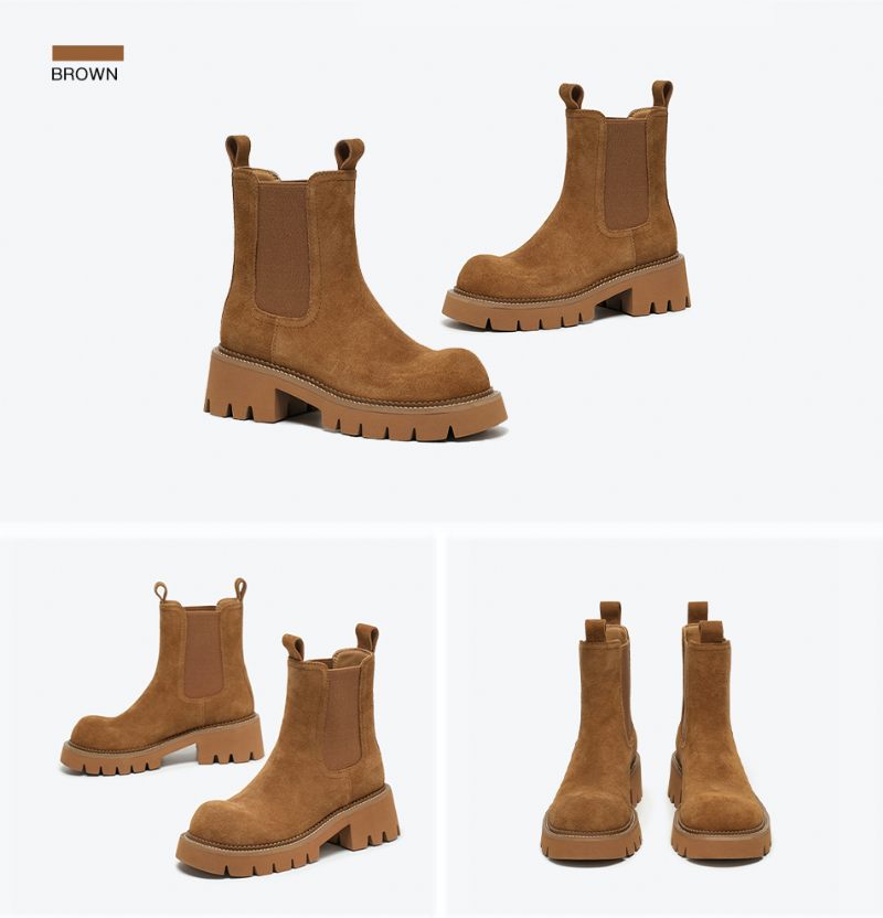 Kai Kvinnors Cow Mocka Chelsea Elastic Band Boots - Brun