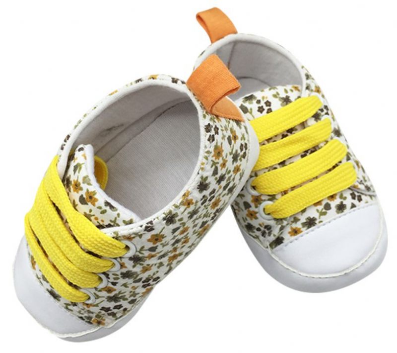 Kailin Baby Flickor Casual Sneakers - Gul