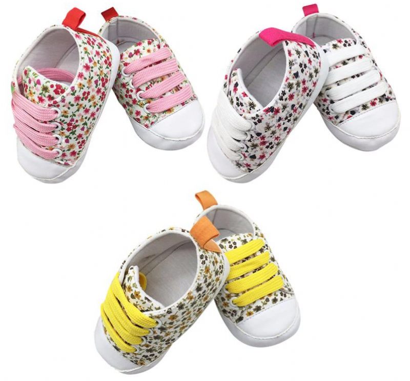 Kailin Baby Flickor Casual Sneakers - Gul