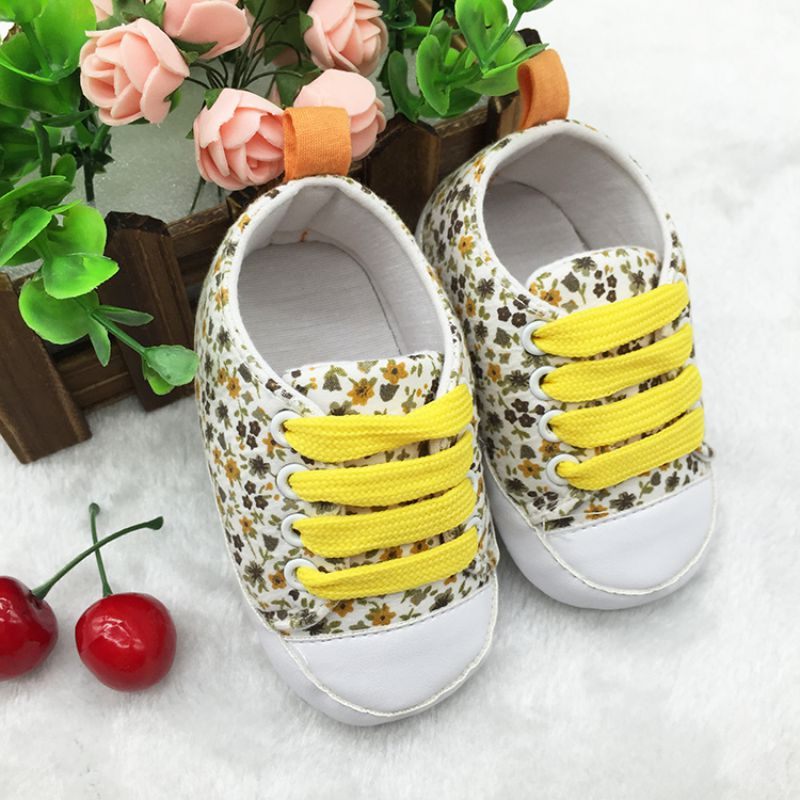 Kailin Baby Flickor Casual Sneakers - Gul