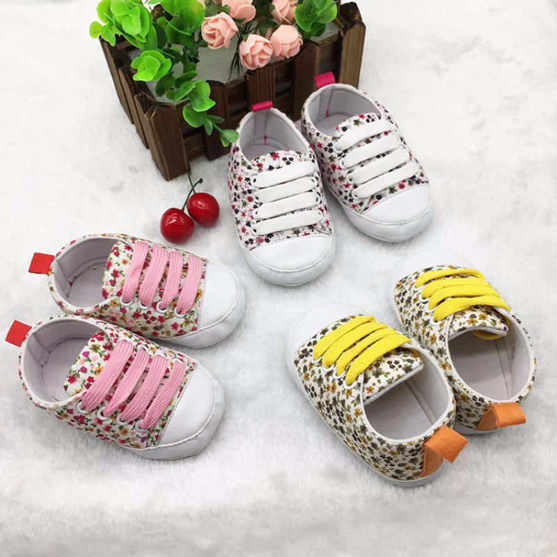 Kailin Baby Flickor Casual Sneakers - Gul