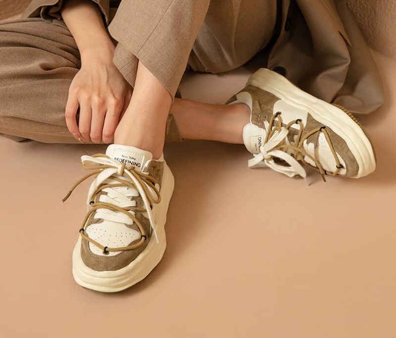 Kalie Sneaker Med Snörning För Kvinnor - Khaki