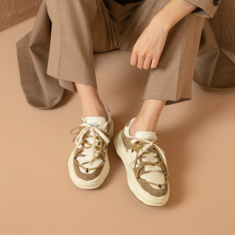 Kalie Sneaker Med Snörning För Kvinnor - Khaki
