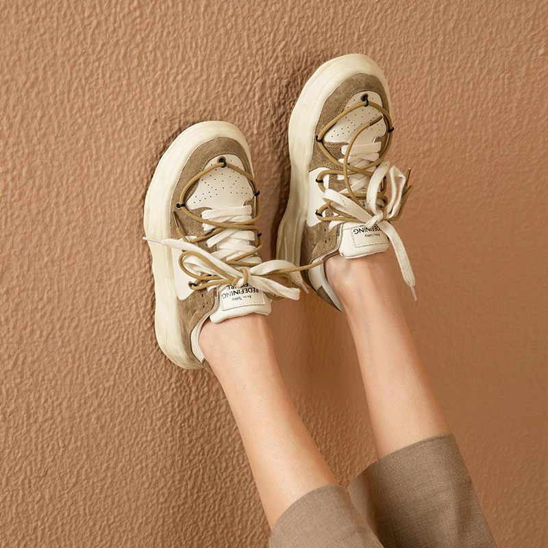 Kalie Sneaker Med Snörning För Kvinnor - Khaki