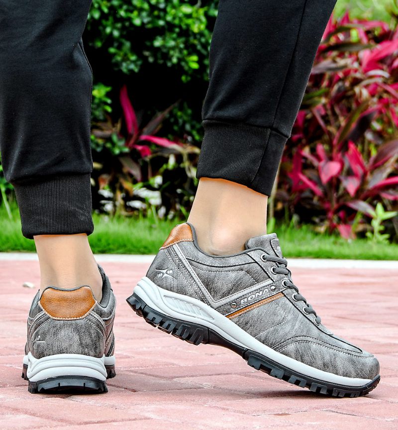 Kamerunsneakers För Män - Silver