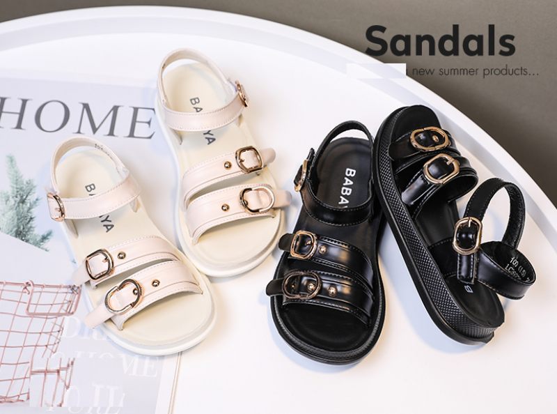 Karime Små Flickor Klänning Sandal - Svart
