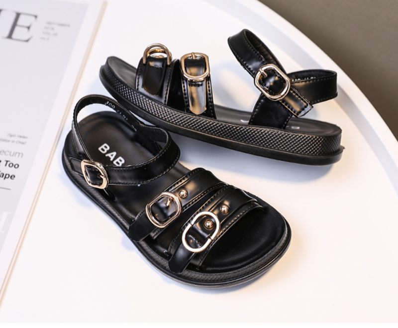 Karime Små Flickor Klänning Sandal - Svart
