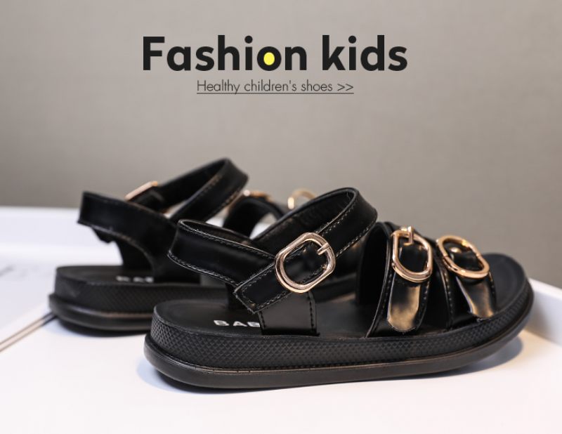 Karime Små Flickor Klänning Sandal - Svart