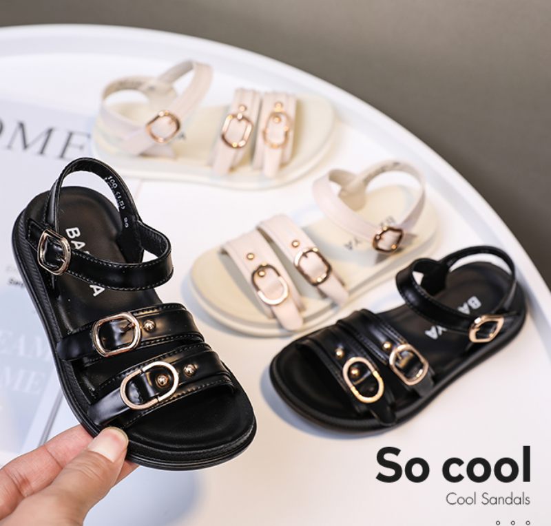 Karime Små Flickor Klänning Sandal - Svart