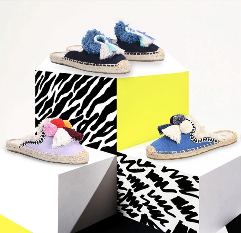Karol Multi Espadrilles Dam - Gul