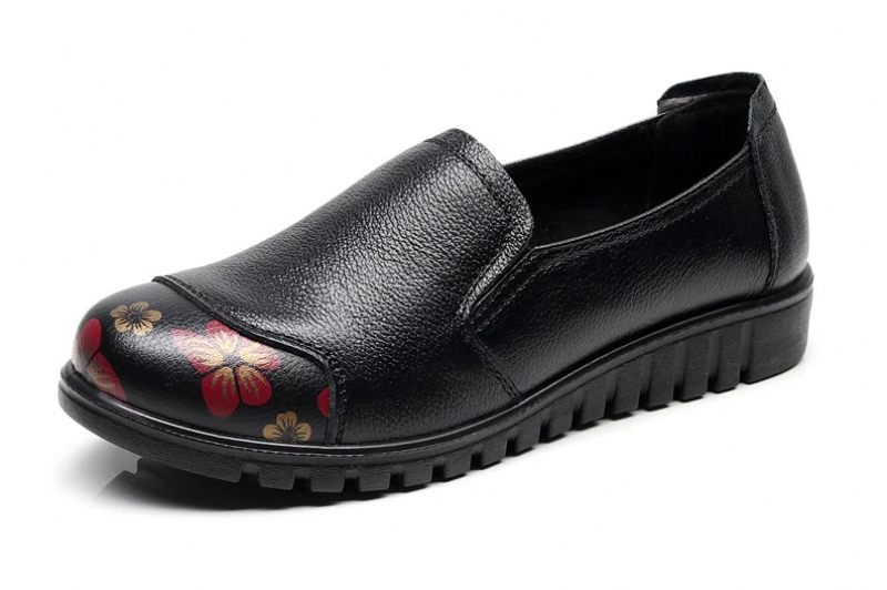 Karolay Loafer Dam - Blomma-Svart