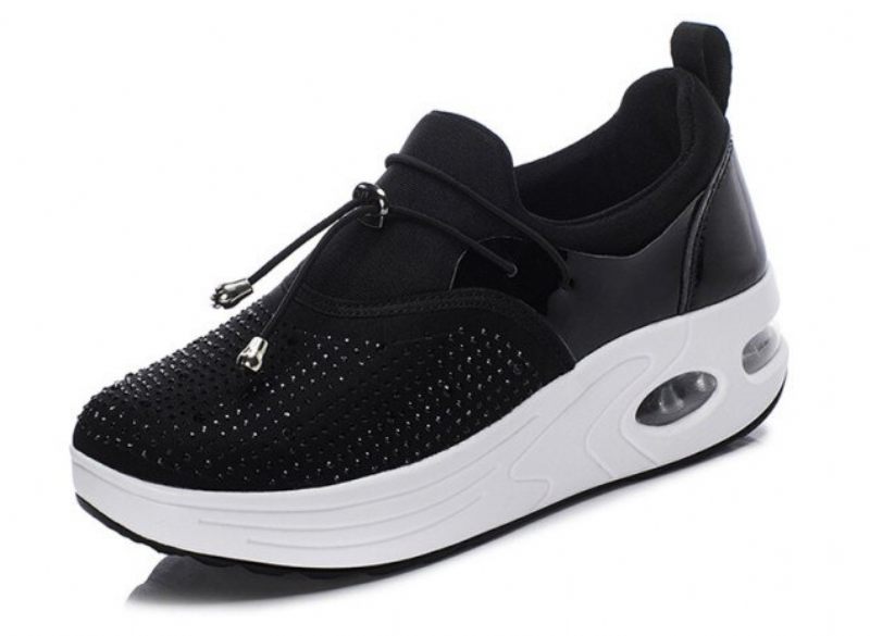 Kautin Damplattform Bekväma Sneaker Svarta Skor - Svart