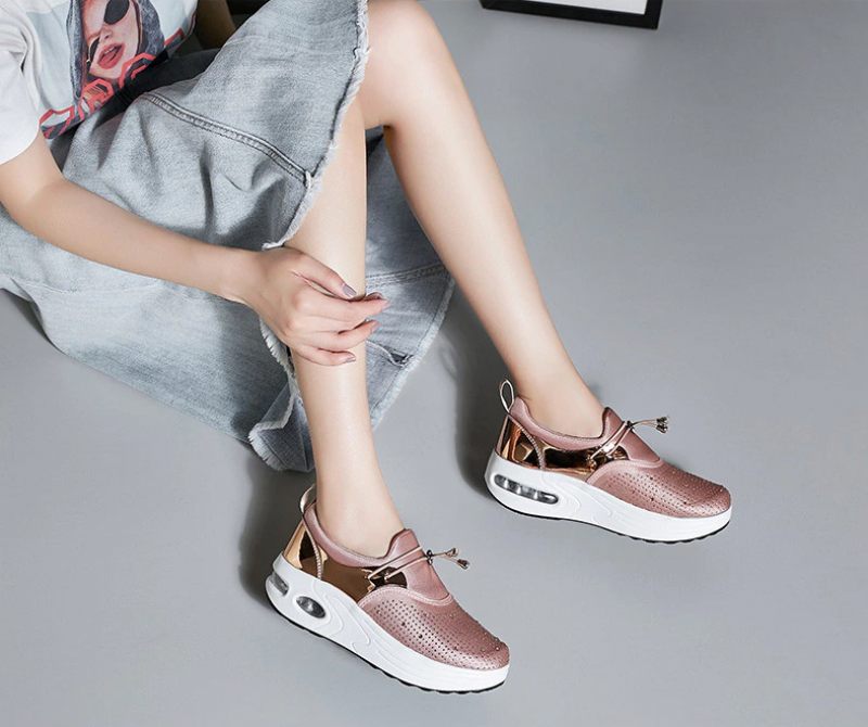 Kautin Damplattform Bekväma Sneaker Svarta Skor - Svart