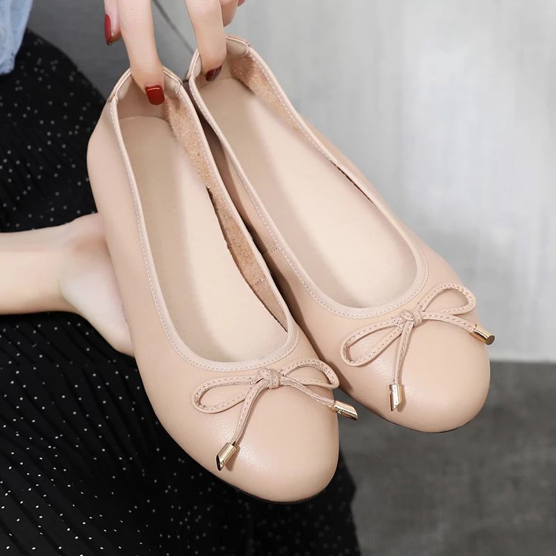Kenia Flats Damskor - Kaki