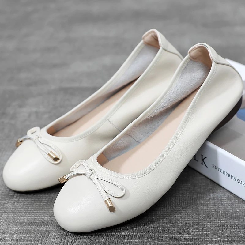 Kenia Flats Damskor - Kaki