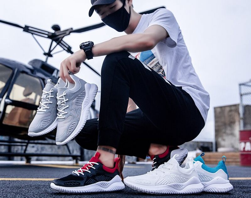 Kevin Casual Sneakers För Män - Grå