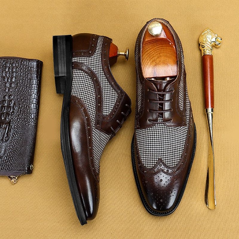 Khan Klänning Loafers För Män - Brun