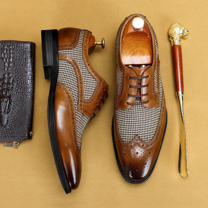 Khan Klänning Loafers För Män - Brun