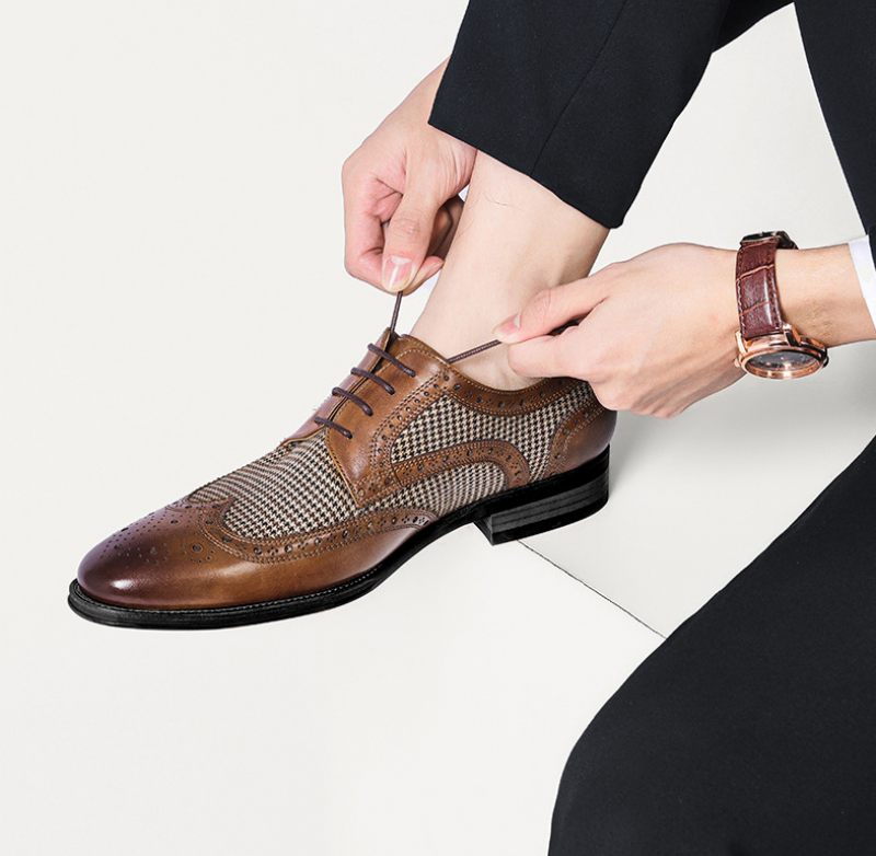 Khan Klänning Loafers För Män - Brun
