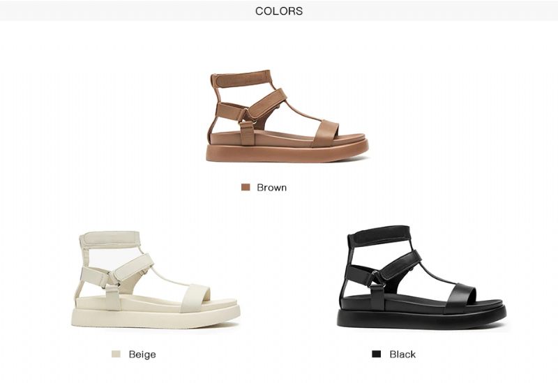 Kiara Högkvalitativ Sandal För Kvinnor - Beige