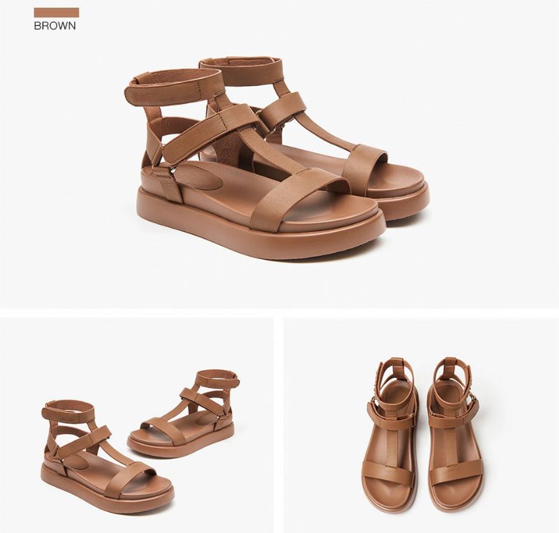 Kiara Högkvalitativ Sandal För Kvinnor - Beige