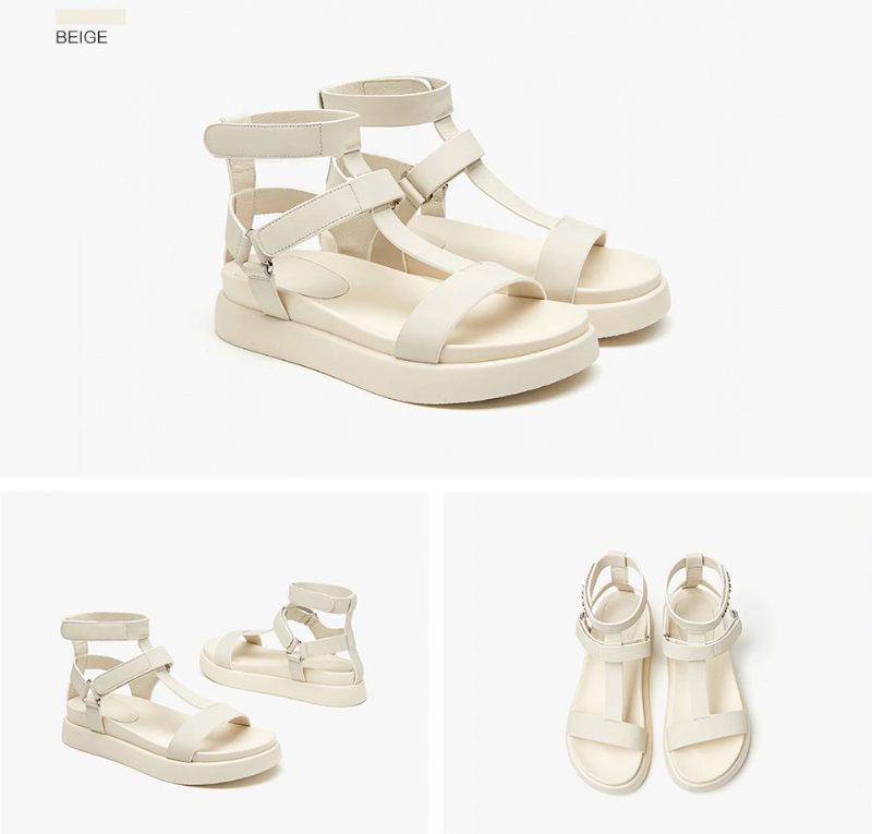 Kiara Högkvalitativ Sandal För Kvinnor - Beige