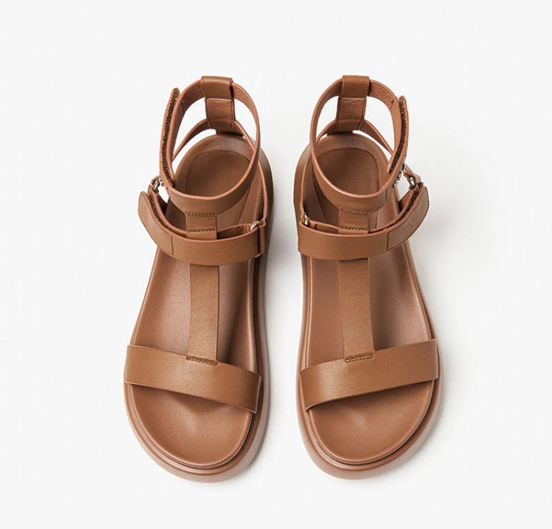 Kiara Högkvalitativ Sandal För Kvinnor - Beige