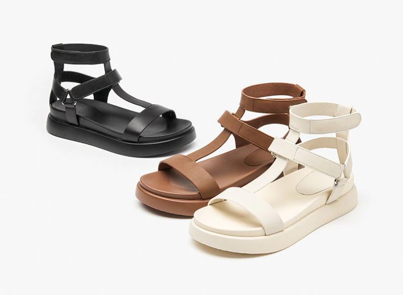 Kiara Högkvalitativ Sandal För Kvinnor - Beige