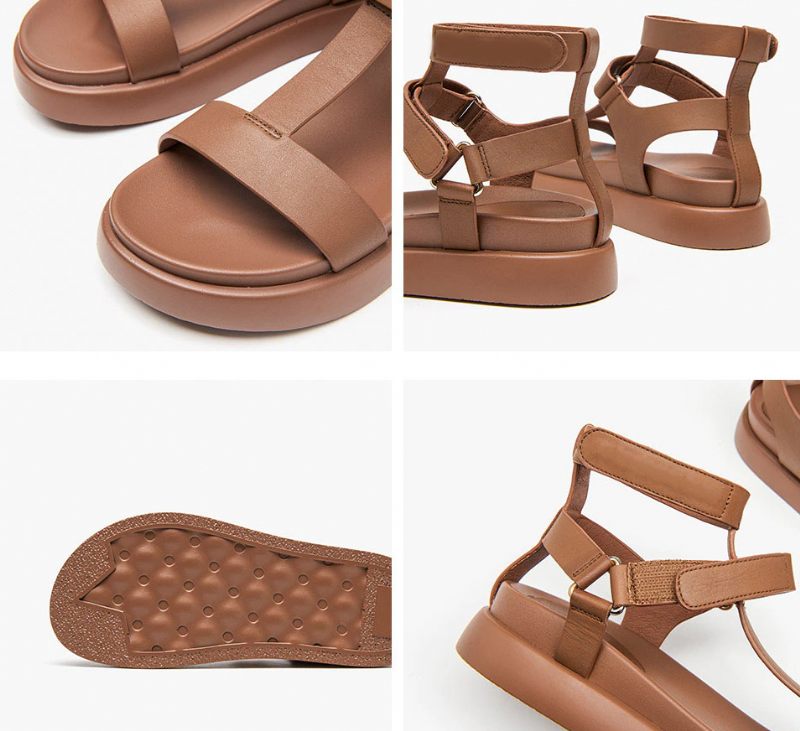 Kiara Högkvalitativ Sandal För Kvinnor - Beige