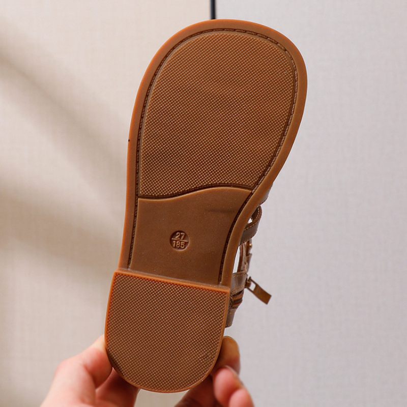 Kim Gladiatorsandaler För Flickor - Brun