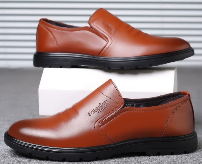 Kings Herr Loafers Klänning Skor - Brun