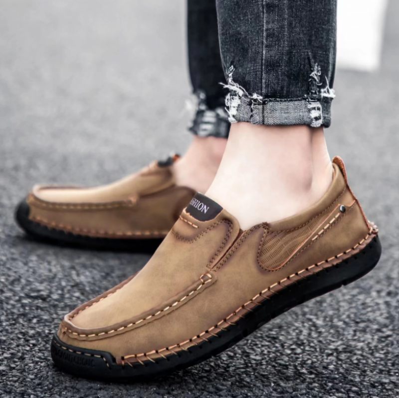 Klim Loaferskor För Män - Grön
