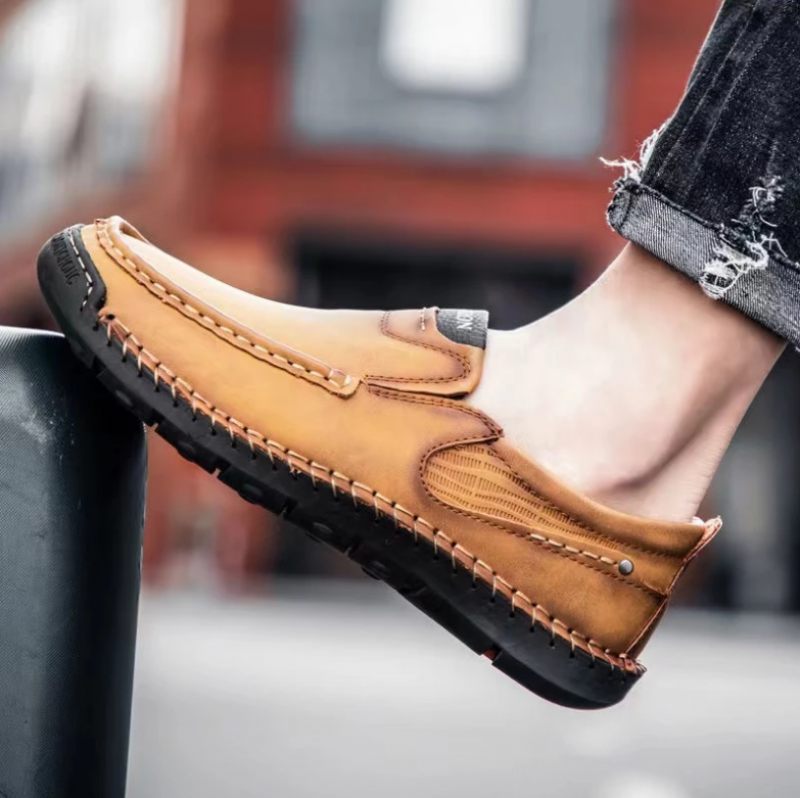 Klim Loaferskor För Män - Grön