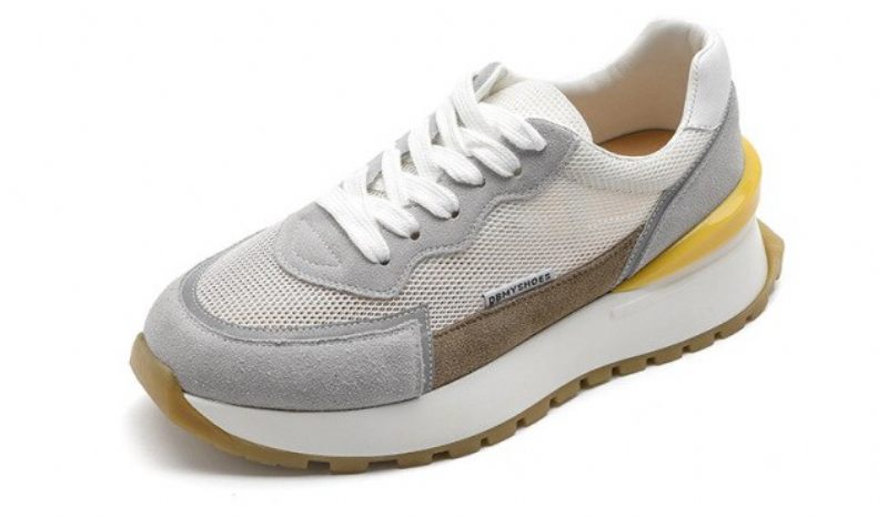 Koby Sneaker I Platt Läder För Kvinnor - Vit