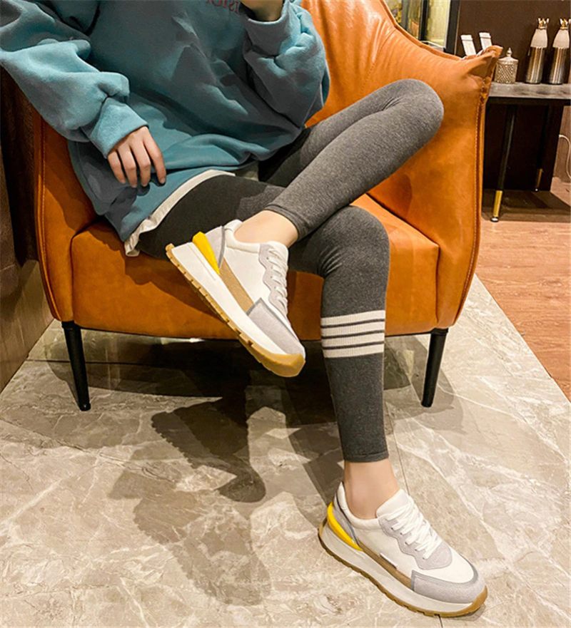 Koby Sneaker I Platt Läder För Kvinnor - Vit