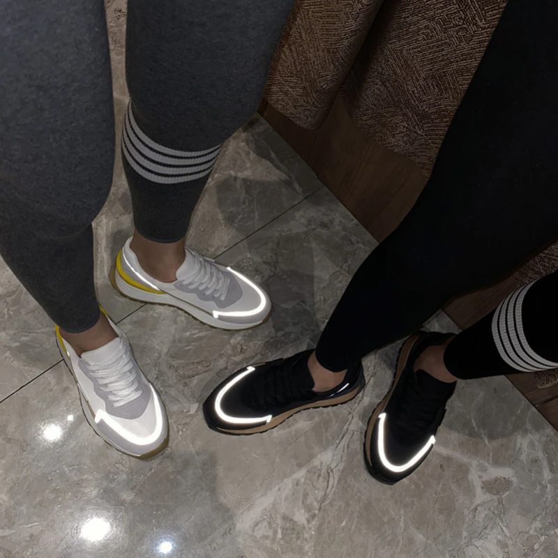 Koby Sneaker I Platt Läder För Kvinnor - Vit