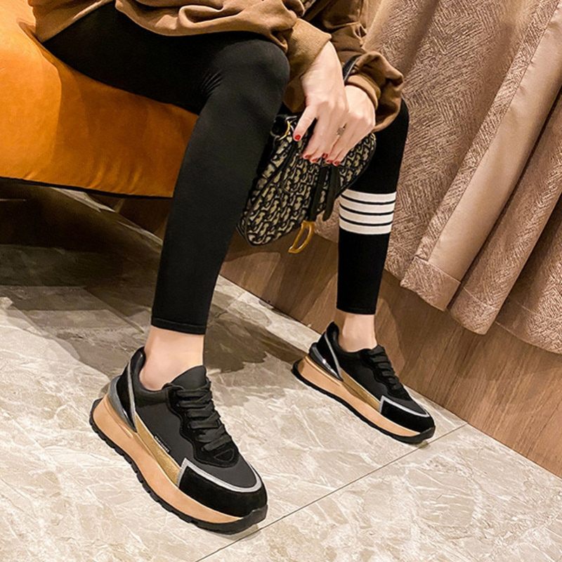 Koby Sneaker I Platt Läder För Kvinnor - Vit