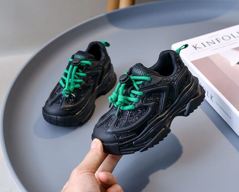 Kravitz Unisex Löparskor För Barn - Svart