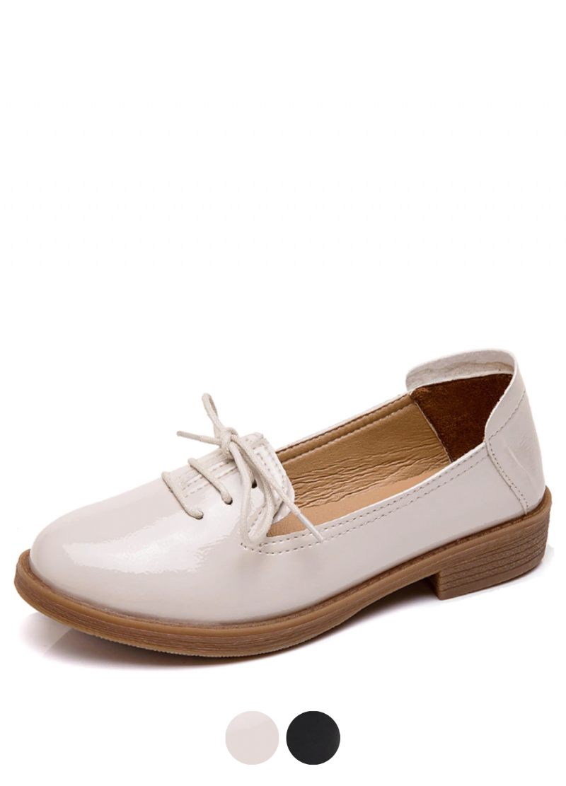 Kymi Casual Leather Loafer Skor För Kvinnor